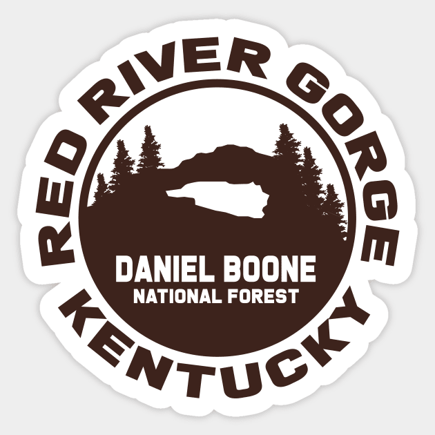 Red River Gorge Sticker by Mike Ralph Creative